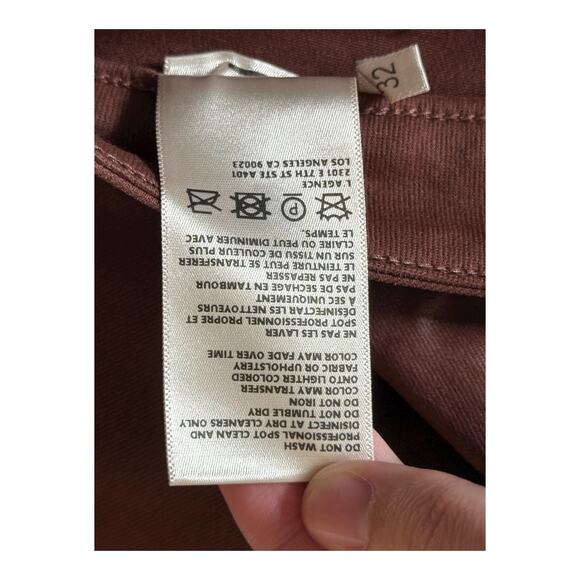 L'Agence Kendra High-Rise Crop Flare Pants brown size 32 - Picture 8 of 10